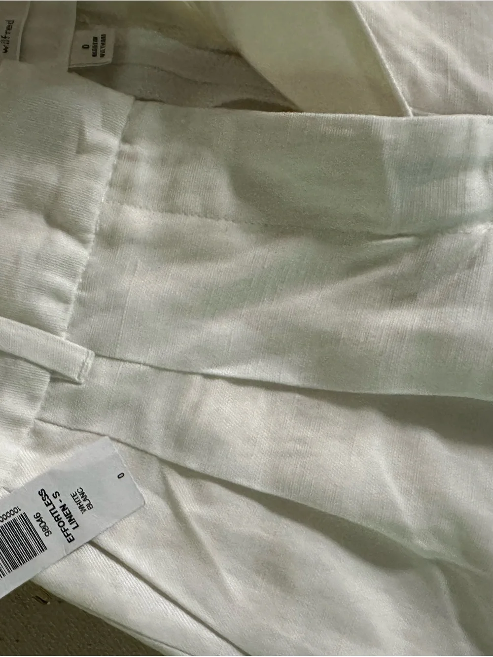 Aritzia Wide-Leg Linen-Blend Pants in White - Picture 7 of 7